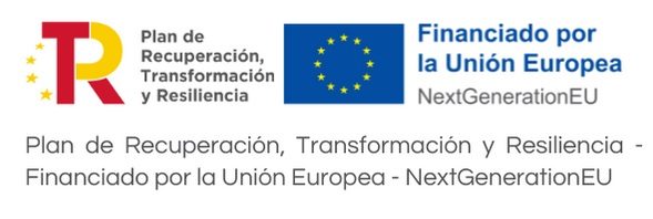 Logo del Plan de Recuperación, Transformación y Resiliencia de la UE.